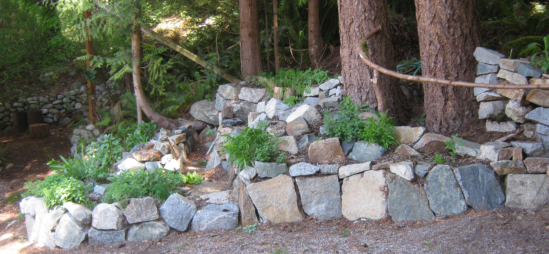 rock herb garden